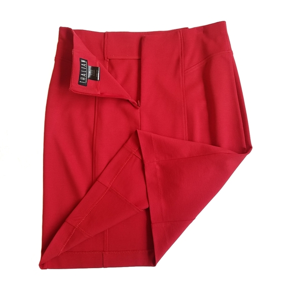 Red Pencil Skirt Size 10 - Picture 4 of 5